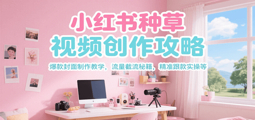 113133u0mto86v6mamym6f.png 小红书种草视频创作攻略,爆款封面制作教学 ,流量截流秘籍 ,精准跟款实操等
