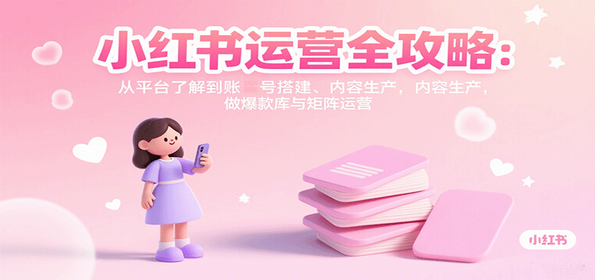 131044ql11tlszf3tlflk4.png 小红书运营全攻略:从平台了解到账号搭建、内容生产,做爆款库与矩阵运营