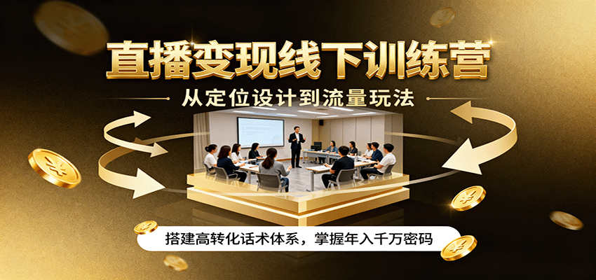 143213eq888qhfm2vvq4ek.png 直播变现线下训练营,从定位设计到流量玩法,搭建高转化话术体系,掌握年入千万密码