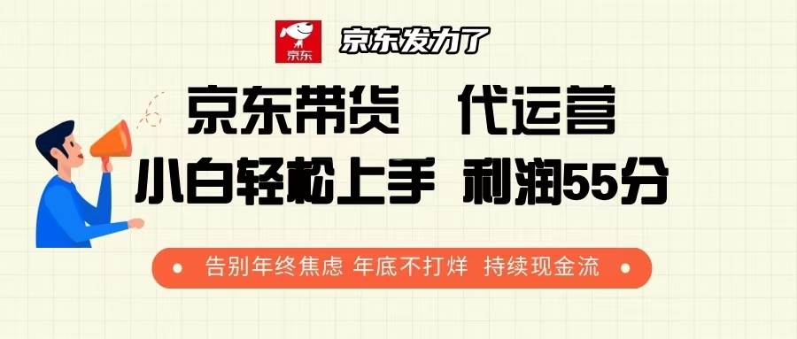 京东带货 代运营 利润55分 告别年终焦虑 年底不打烊 持续现金流-大米网创