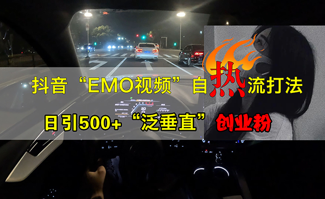 抖音EMO视频自热打法，日引500+“泛垂直”创业粉-大米网创