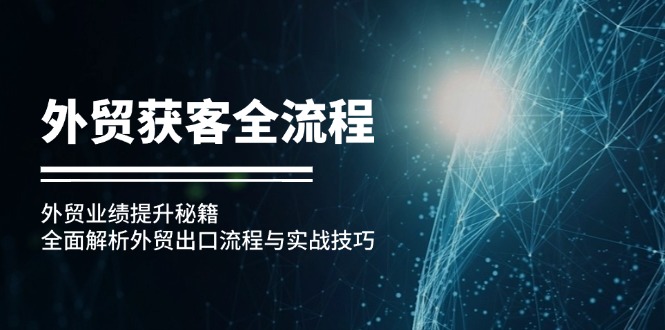 外贸获客全流程：外贸业绩提升秘籍：全面解析外贸出口流程与实战技巧-大米网创