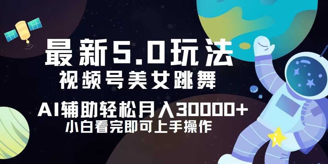 视频号最新5.0玩法，小白也能轻松月入30000+-大米网创
