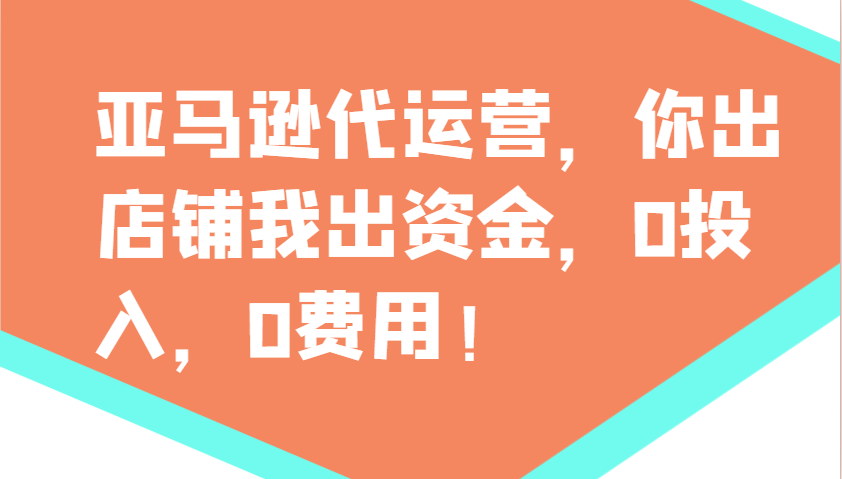 亚马逊代运营，你出店铺我出资金，0投入，0费用，无责任每天300分红，赢亏我承担-大米网创