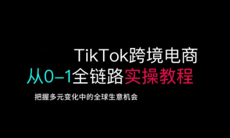 TikTok跨境电商从0-1全链路全方位实操教程，把握多元变化中的全球生意机会-大米网创