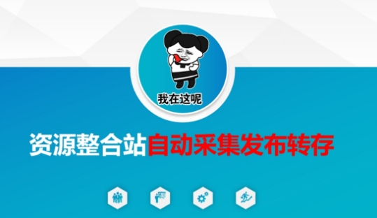资源整合站自动采集发布转存，解放双手-大米网创