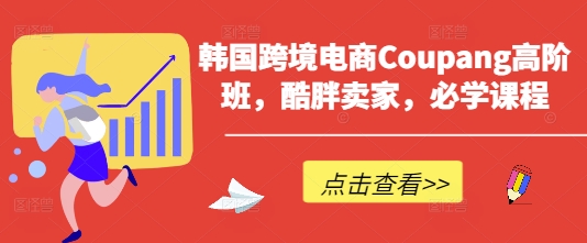 韩国跨境电商Coupang高阶班,酷胖卖家,必学课程-大米网创