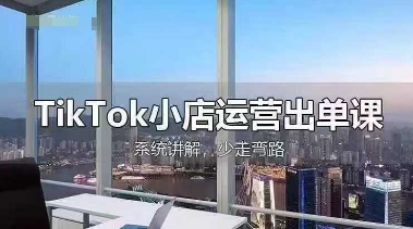 TikTok小店运营出单课,从开店选品、运营出单、发货回款,进行全流程讲解-大米网创