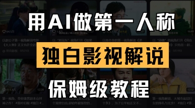用AI做第一人称独白影视解说,手把手教学,保姆级教程-大米网创
