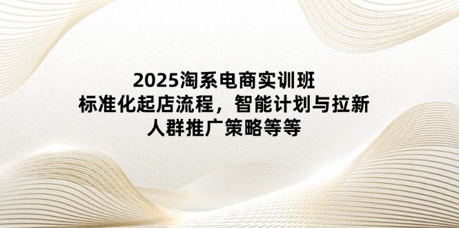 2025淘系电商实训班:标准化起店流程,智能计划与拉新,人群推广策略等等-大米网创