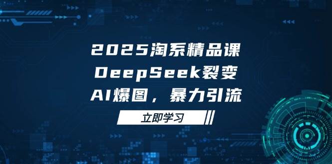 2025无界精品课，DeepSeek裂变，AI爆图，暴力引流助力淘系运营-大米网创