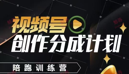 视频号创作分成计划陪跑训练营，手把手教会你如何制作视频，细水长流型项目-大米网创