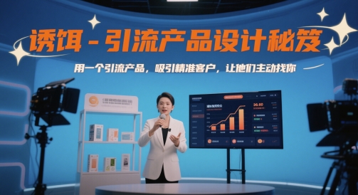 诱饵-引流产品设计秘笈,用一个引流产品,吸引精准客户,让他们主动找你-大米网创