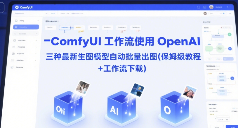 ComfyUI 工作流使用 OpenAI 三种最新生图模型自动批量出图(保姆级教程+工作流下载)-大米网创