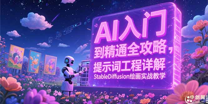 AI入门到精通全攻略,提示词工程详解,StableDiffusion绘画实战教学-大米网创