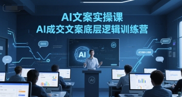 AI文案实操课,AI成交文案底层逻辑训练营-大米网创