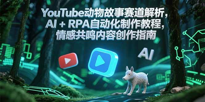 YouTube动物故事赛道解析,AI+RPA自动化制作教程,情感共鸣内容创作指南-大米网创