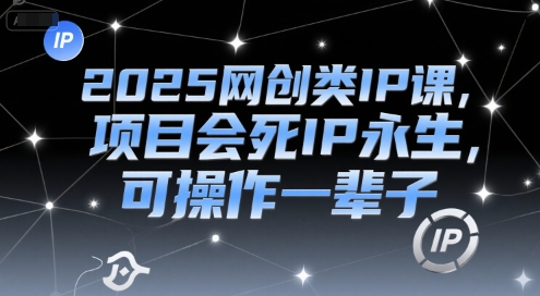 2025网创类IP课，项目会死IP永生，可操作一辈子-大米网创