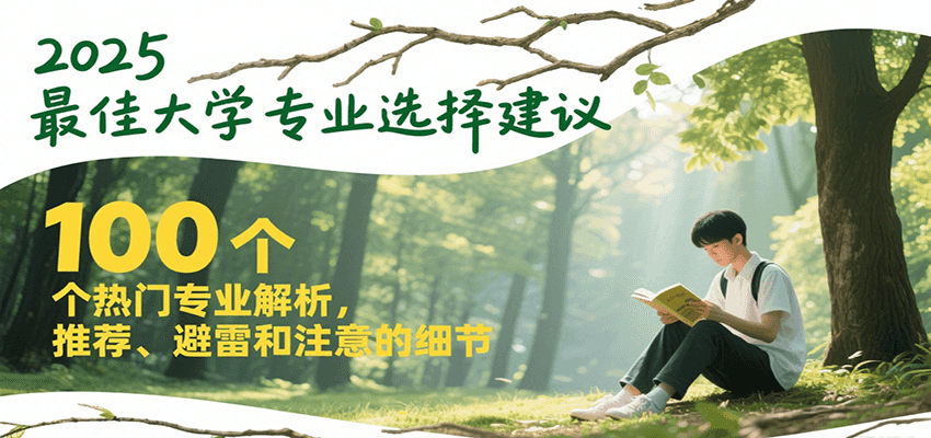2025最佳大学专业选择建议,100个热门专业解析,推荐、避雷和注意的细节-大米网创