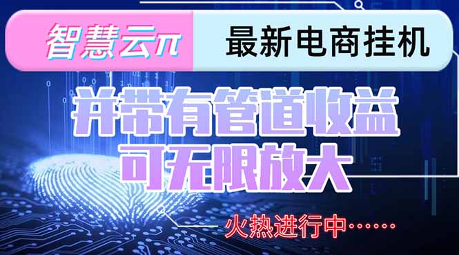 智慧云π电脑挂机单机每天收益300—500+ 并带有团队管道收益 可无限放大-大米网创