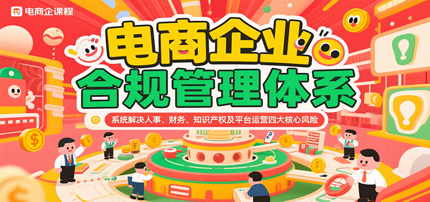 电商企业合规管理体系，系统解决人事、财务、知识产权及平台运营四大核心风险-大米网创