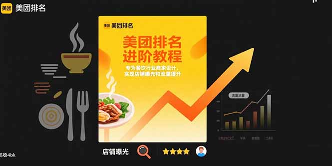 美团排名进阶教程:专为餐饮行业商家设计,实现店铺曝光和流量提升-大米网创