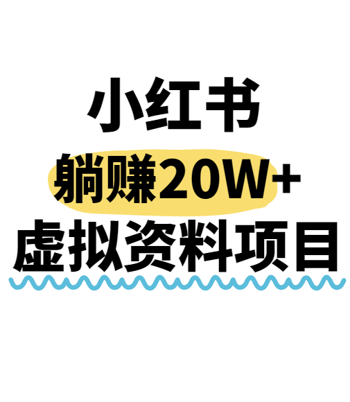 小红书操作虚拟资料，搬运工模式躺挣20W+，互联网的低成本路子！-大米网创