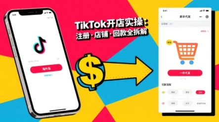 TikTok从开店到投流的进阶课，从基础实操到高阶技巧一网打尽-大米网创