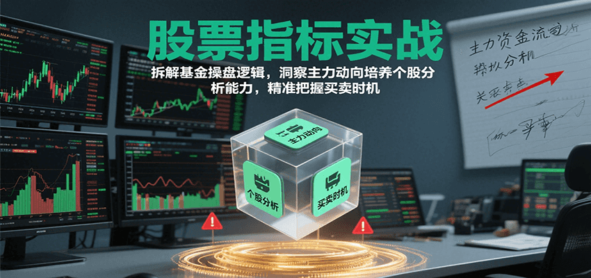 股票指标实战，基金操盘逻辑拆解，洞察主力动向培养个股分析能力把握买卖时机（更新）-大米网创