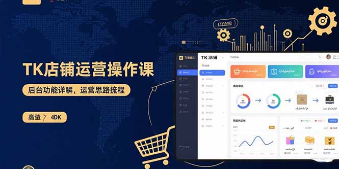 TK店铺运营实操课:后台功能详解,商品上架流程,运营思路拆解-大米网创
