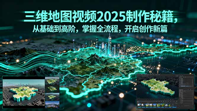 三维地图视频2025制作秘籍,从基础到高阶,掌握全流程,开启创作新篇-大米网创