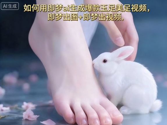 如何用即梦ai生成爆款玉足美足视频,即梦出图+即梦出视频,快速涨粉-大米网创