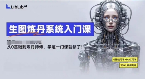 LibLibAI哩布哩布生图炼丹系统入门课,从生图到炼丹,只学这一门就够了-大米网创