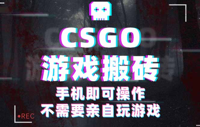CSGO游戏挂机捡漏,单日扫货500+,年底小高峰上车可吃肉,手机即可操作…-大米网创