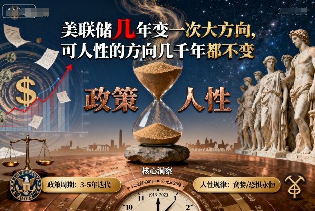 付费文章:美联储几年变一次大方向,可人性的方向几千年都不变-大米网创