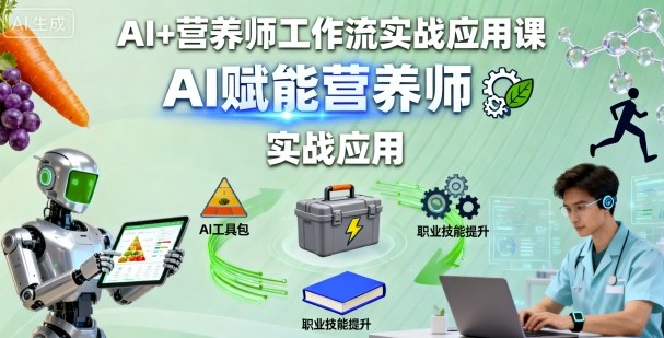 AI+营养师工作流实战应用课,AI赋能营养师-大米网创
