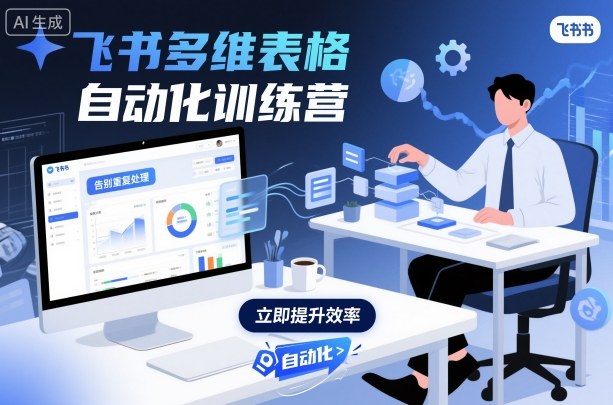 飞书多维表格自动化训练营，手把手教你告别重复处理，用多维表格开启高效办公新模式-大米网创