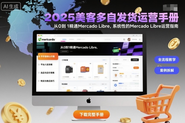 2025美客多自发货运营手册:从0到1精通Mercado Libre,系统性的Mercado Libre运营指南-大米网创