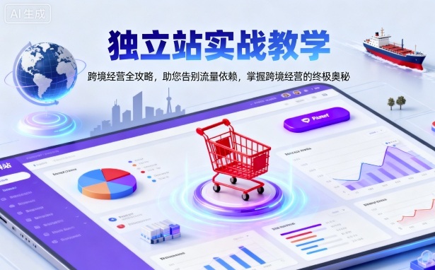 独立站实战教学,跨境经营全攻略,助您告别流量依赖,掌握跨境经营的终极奥-大米网创