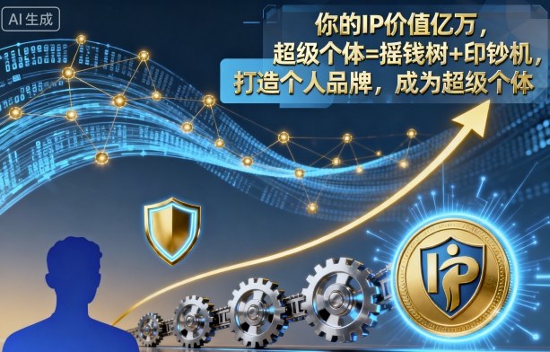 你的IP价值亿万，超级个体=摇钱树+印钞机，打造个人品牌，成为超级个体-大米网创