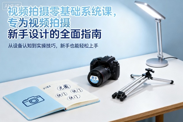 视频拍摄零基础系统课,专为视频拍摄新手设计的全面指南-大米网创