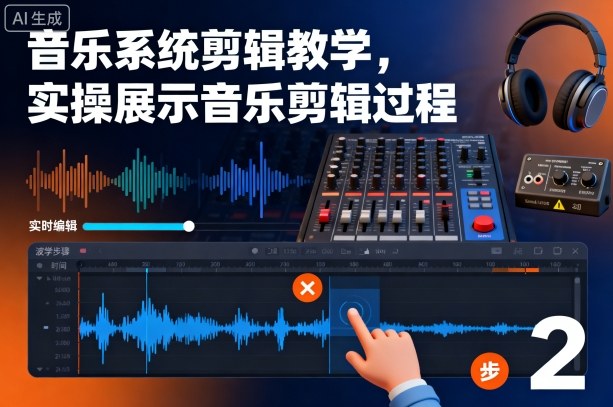 音乐系统剪辑教学,实操展示音乐剪辑过程-大米网创