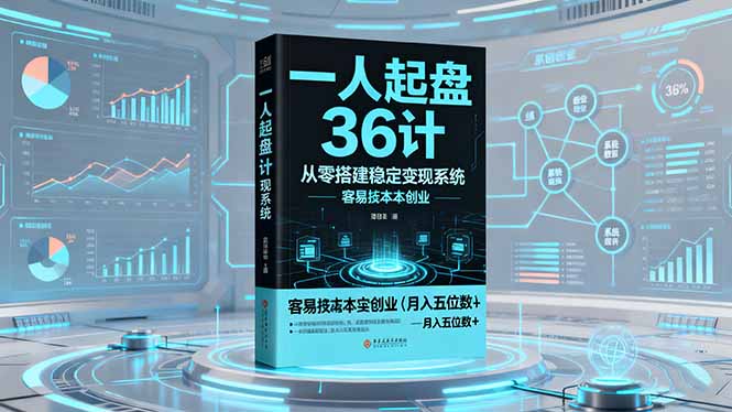 一人起盘36计：从零搭建稳定变现系统，实现低成本创业，月入五位数+-大米网创