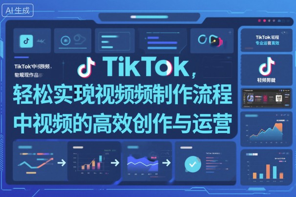 TikTok中视频制做流程,轻松实现Tk中视频的高效创作与运营-大米网创