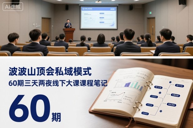 波波山顶会私域模式60期三天两夜线下大课课程笔记(文档)-大米网创