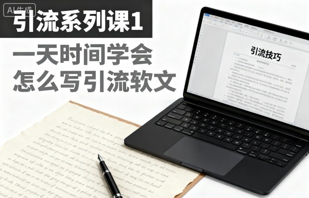 引流系列课1,一天时间学会怎么写引流软文-大米网创