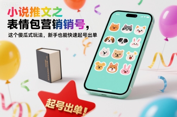 小说推文之表情包营销号,这个傻瓜式玩法,新手也能快速起号出单-大米网创