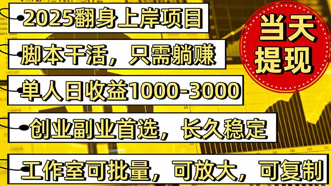 2025翻身上岸项目脚本干活,内部客户经理内部开号,单人日收益1000-300…-大米网创