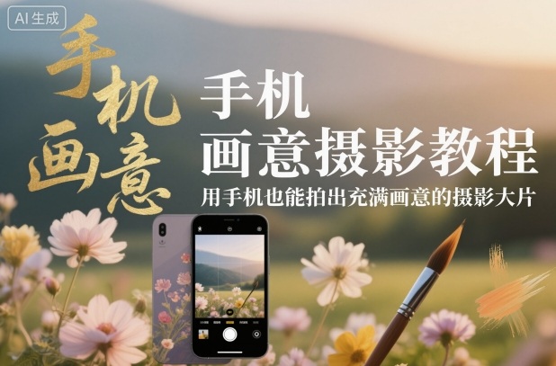 手机画意摄影教程,用手机也能拍出充满画意的摄影大片-大米网创