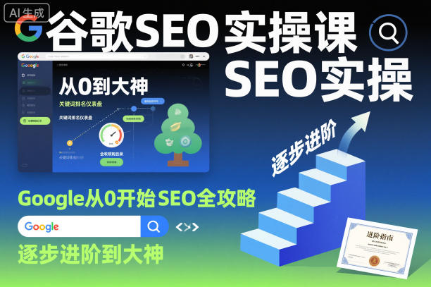 谷歌SEO实操课,Google从0开始SEO全攻略,逐步进阶到大神-大米网创